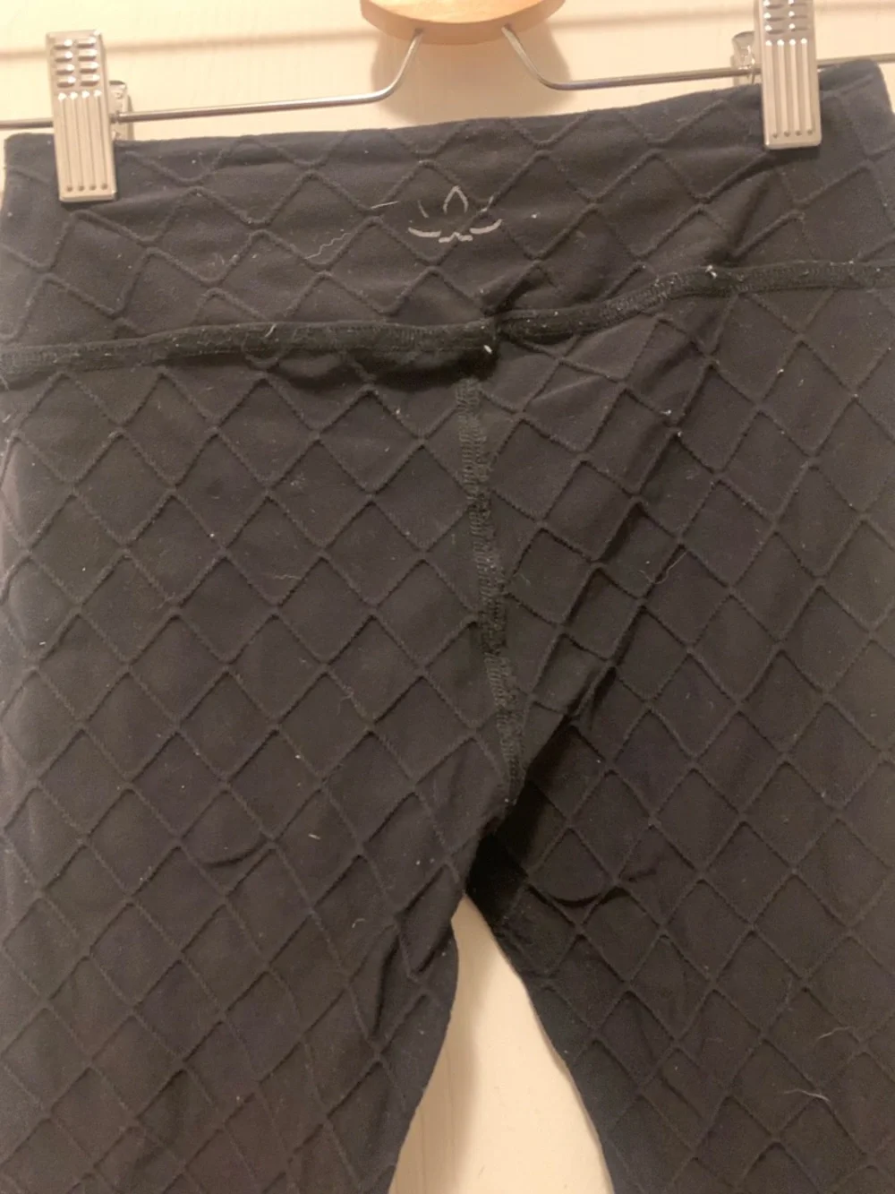 Beyond Yoga Kids Black Quilted Capri Leggings - Cozy Stretch